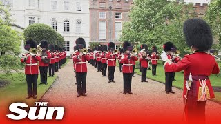 Royal band play Three Lions in support of England in Euro 2020 [upl. by Elbertina]