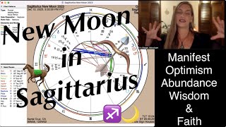 New Moon in Sagittarius♐️🌙 1212 Manifest Optimism Wisdom amp Faith Body Parts Gems Herbs amp More [upl. by Oremo]