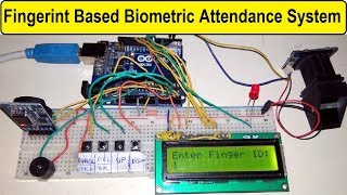 Fingerprint Based Biometric Attendance System using Arduino [upl. by Ahsilram]