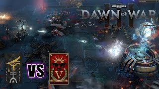 Warhammer 40000 Dawn of War III Multiplayer  Eldar vs Space Marines EPIC BATTLE [upl. by Aicul]