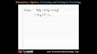 Factoring Polynomials  Algebra fwk  TryThis060501 [upl. by Clift]