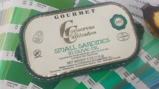 Conservas de Cambados small sardines review [upl. by Zetnom167]