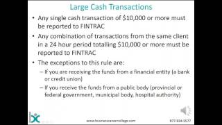 Fintrac amp Reporting Obligations [upl. by Anneg475]