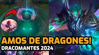 VUELVEN LOS DRAGONES  SKINS DRACOMANTES 2024  LEAGUE OF LEGENDS [upl. by Niltag583]