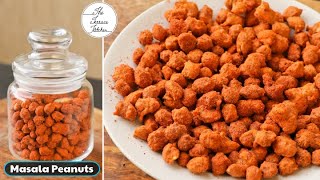 10 Minutes Masala Peanuts Recipe  Besan Coated Masala Peanuts  Easy Snack  The Terrace Kitchen [upl. by Gluck]