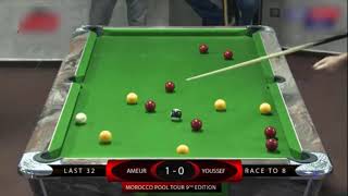 Mania Pool Tour Last 32 Ameur VS Youssef [upl. by Roter]