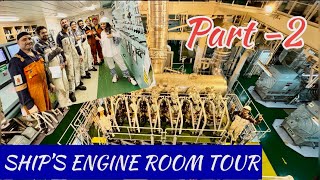 SHIP’S ENGINE ROOM TOURengineers at sea👷‍♂️🛳️🪛🔩part 2 [upl. by Helge]