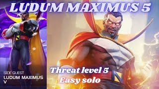 Ludum Maximus 5  September Side Quest  Threat level 5  Easy solo  Count Nefaria  MCOC [upl. by Sihunn441]