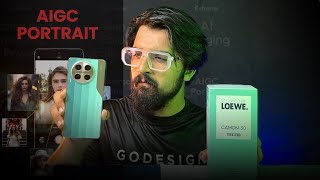 Tecno Camon 30 LOEWE Edition🔥 Budget Phone with AI Features ft AIGC Portrait [upl. by Erb]