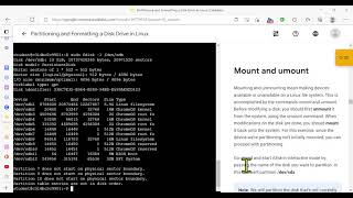 Coursera  Partition a Disk Drive in Linux [upl. by Ridglee]