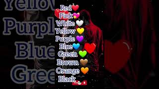 Choose your favourite color lets see Aap sabse jyada kise call karte ho youtubeshorts [upl. by Notyep]