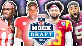 The OFFICIAL quotWay Too Earlyquot 2024 NFL First Round Mock Draft  TPS [upl. by Aseena929]