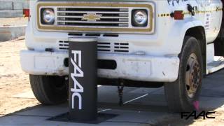 Crash test  FAAC Bollard J355HAM30P1 [upl. by Noyar445]