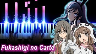 【FULL】Seishun Buta Yarou wa Bunny Girl Senpai no Yume wo Minai ED  quotFukashigi no Cartequot Piano [upl. by Maxi]