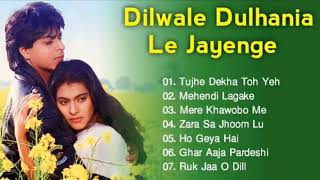 Dilwale Dulhania Le Jayenge Movie All Songs  Romantic Song  Shahrukh Khan Kajol  Evergreen Music [upl. by Tloh]