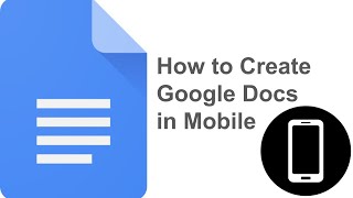 How to create google docs in mobile educatorjeevan [upl. by Ratha]