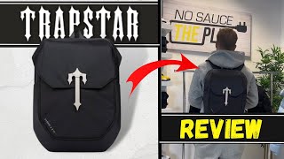 Best Trapstar bag Trapstar Rucksack Bag Review  No Sauce The Plug [upl. by Joo]