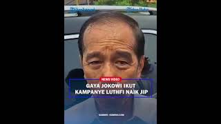 JOKOWI TURUN GUNUNG Ikut Kampanye Dukung Ahmad Luthfi Bagikan Kaos ke Warga [upl. by Downe591]