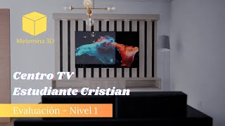 Evaluación Cristian Centro TV Nivel 1 SketchUp [upl. by Hesther]