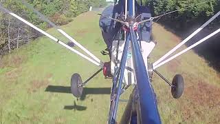 AirBike Landing with different camera view airbike ultralight [upl. by Niran]