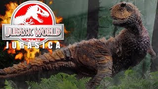 PRIMEROS DINOSAURIOS CARNÍVOROS DEL PARQUE JURASSIC WORLD EVOLUTION JURASICA [upl. by Dittman250]