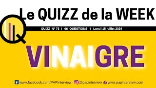 Q2W n°73  Vinaigre [upl. by Zacks501]