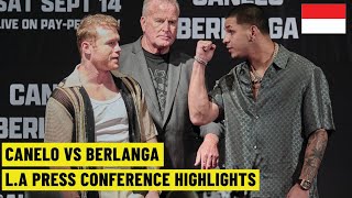 PANASSS🔥 Canelo vs Berlanga Press Conference Subtitle Indonesia 🇮🇩 [upl. by Edda239]