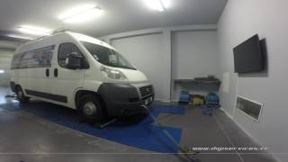 Fiat Ducato 23 jtd 120cv Reprogrammation Moteur  164cv Digiservices Paris 77 Dyno [upl. by Hilar]