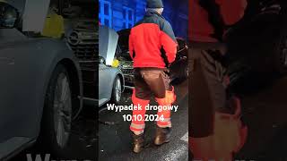 Wypadek drogowy na ulicy Niepodległości kostrzyn automobile mymieszkańcy psp osp wypadek [upl. by Arema]