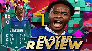 FULLY UPGRADED 95 LEVEL UP STERLING SBC PLAYER REVIEW  OBJ PLAYER  FIFA 23 Ultimate Team [upl. by Fontes252]