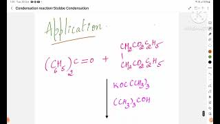 Named Reaction Condensation ReactionPart10 Stobbe CondensationReactionMechanism [upl. by Olegnaid]