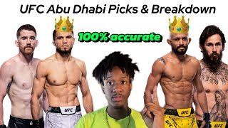 My UFC Abu Dhabi Sandhagen vs Nurmagomedov Picks amp Breakdown  Accurate Bets [upl. by Enovad]