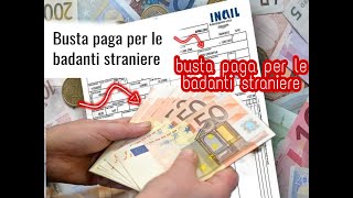 La busta pagaper i colf e domestici I lavoratori domestici come badanti e colf stranieri [upl. by Atikram]