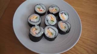 How to make California rollSushi roll [upl. by Seafowl]