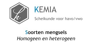 Soorten mengsels Homogeen en heterogeen [upl. by Shornick838]