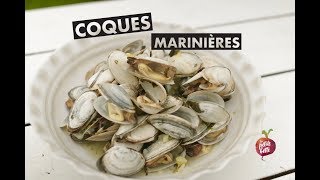 🐚COMMENT PRÉPARER LES COQUES MARINIÈRES 🐚Moules palourdes 🐚TUTO RECETTE [upl. by Ahsienroc]