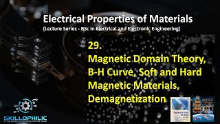 S29 Types of Magnetic Materials Magnetic Domain Theory B  H Curve Demagnetization [upl. by Stander45]