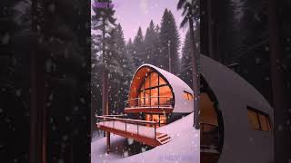 Winter Forest Haven  Cozy Cabin and Relaxing Melodies WinterCabinForestRetreatRelaxingMusic [upl. by Deedee]