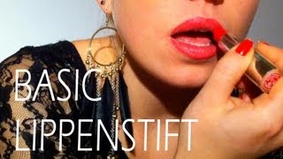 Schmink  Basic  Lippenstift richtig auftragen [upl. by Worra]