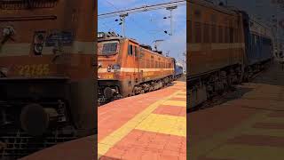 Bhusawal WAP 4 😘🕊️ indinarailways viralvideo train indianlineshorts railwayshort [upl. by Ahscrop]