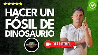 ¿Cómo HACER un FÓSIL de DINOSAURIO en Minecraft  💻¡Consigue tu propio TRex✨ [upl. by Esenaj]