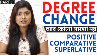 Degree Of Adjectives  Degree of Adjective Rules Conceptamp Use in Bengali  English [upl. by Eirased]