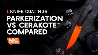 Knife Coatings Parkerizing vs Cerakote Compared [upl. by Cerelly858]