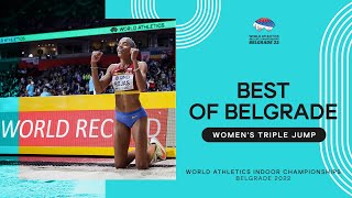 Womens triple jump final  World Indoor Championships Belgrade 2022 [upl. by Okechuku]