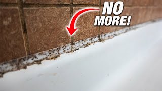 How To Remove MOLDY Caulk FAST In Your Bathroom Or Kitchen DIY [upl. by Mulford]