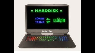 LAPTOP HARDDİSK DEĞİŞTİRME İŞLEMİ sökmetakma [upl. by Dolorita]