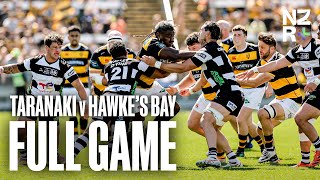 FULL GAME Taranaki v Hawkes Bay 2023  Bunnings NPC [upl. by Roswald]