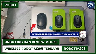 Unboxing dan Review Mouse Wireless Robot M205 Terbaru  Wireless Mouse Robot M205 [upl. by Nylehtak894]