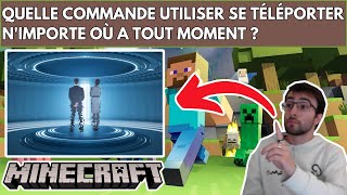 MINECRAFT  QUELLE COMMANDE UTILISER POUR POUVOIR SE TÉLÉPORTER NIMPORTE OU A TOUT MOMENT [upl. by Jacy]