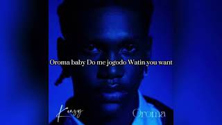 Kenzy  Oroma Lyrics Video [upl. by Tara27]